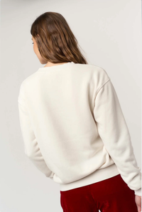 PROJECT SOCIAL T: DECK THE HALLS Y'ALL SWEATSHIRT - VINTAGE WHITE