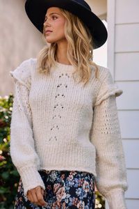SALTWATER LUXE: JERI SWEATER - NATURAL