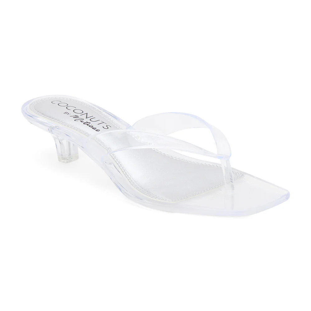 COCONUTS BY MATISSE: MARGO JELLY SANDAL - CLEAR