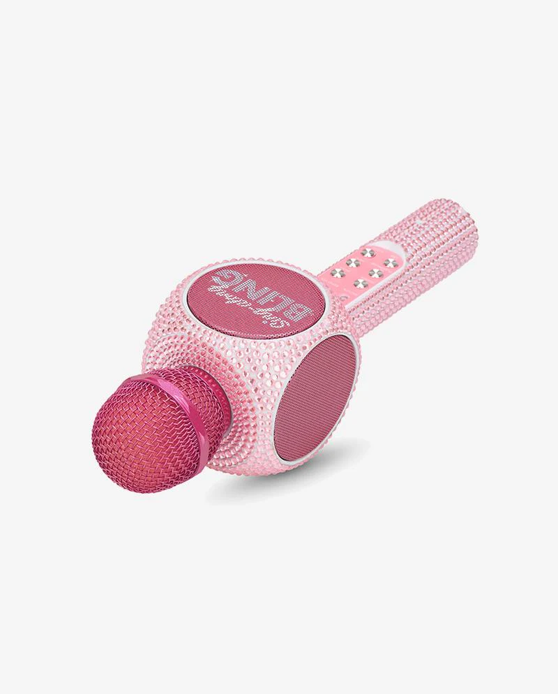 TRENDTECH: KARAOKE MICROPHONE & BLUETOOTH SPEAKER - PINK BLING