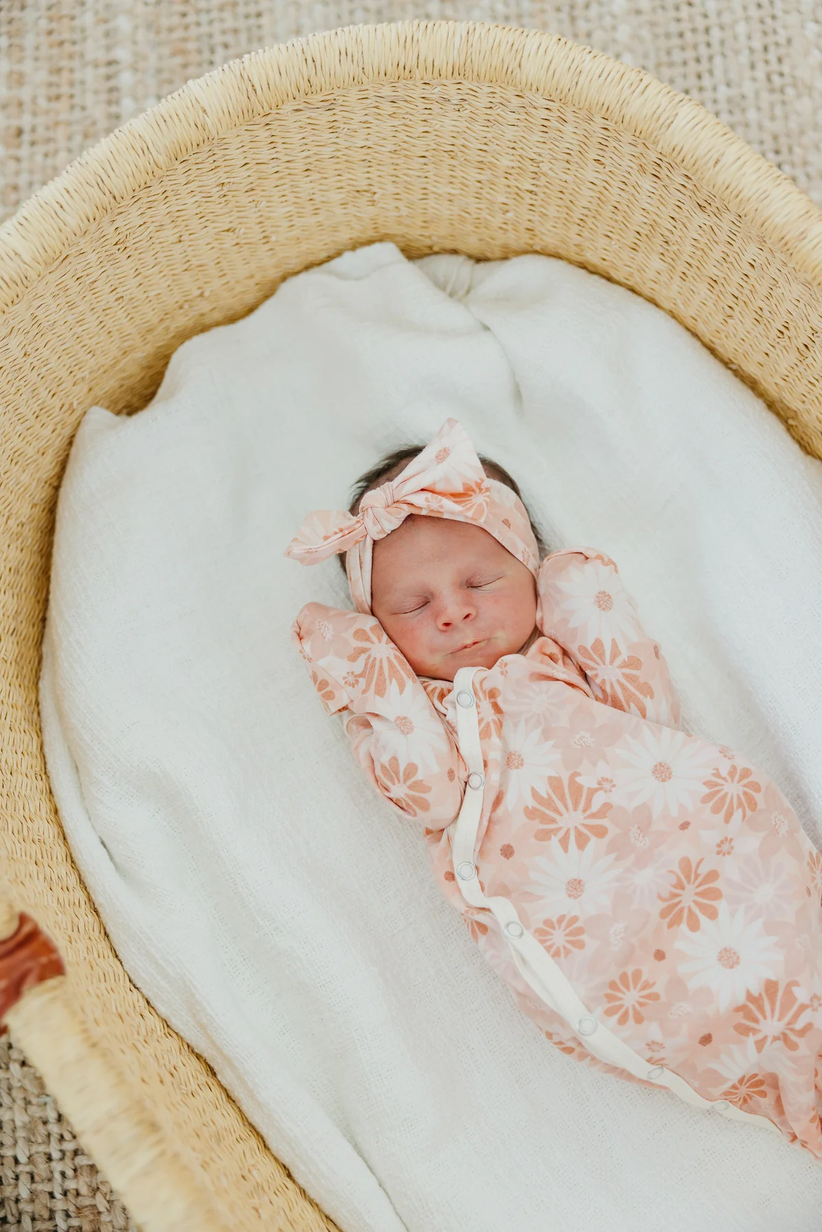 COPPER PEARL: PENNY NEWBORN KNOTTED GOWN