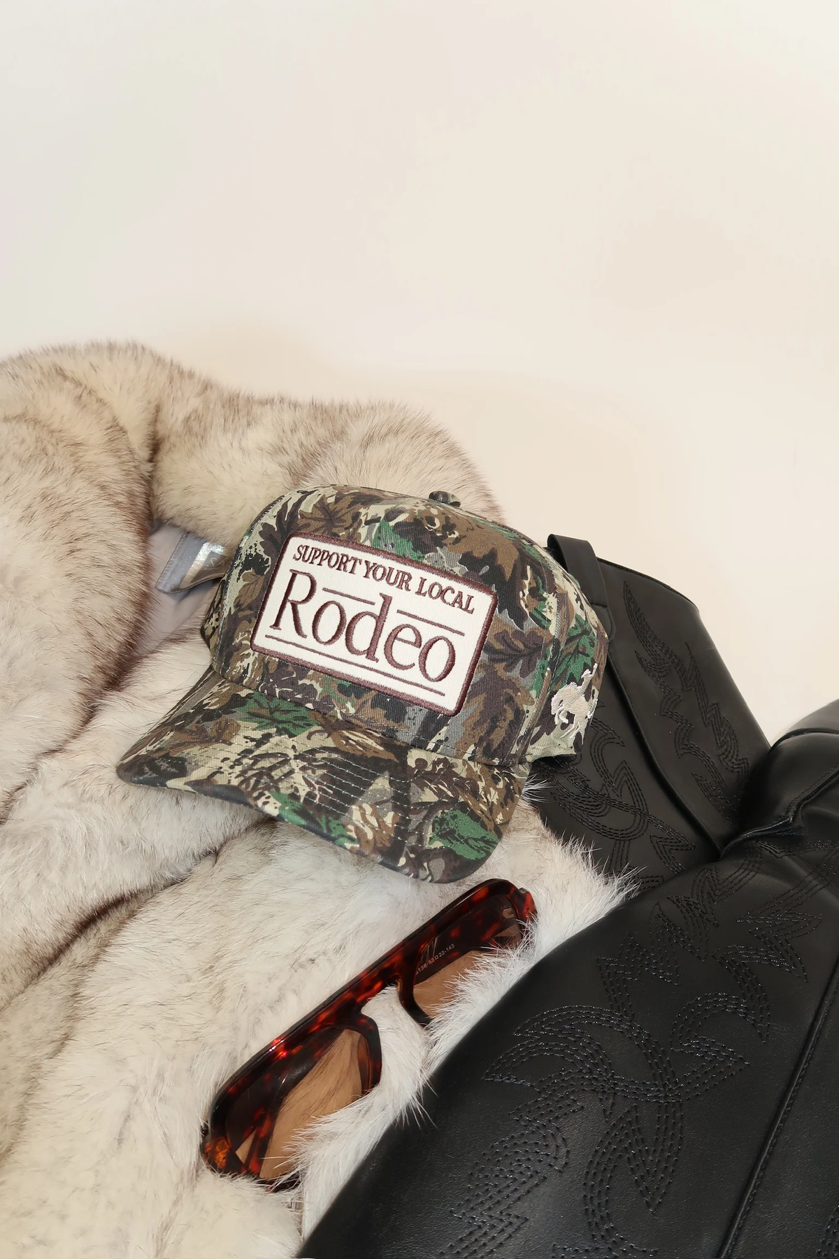 SUPPORT YOUR LOCAL RODEO HAT - CAMO