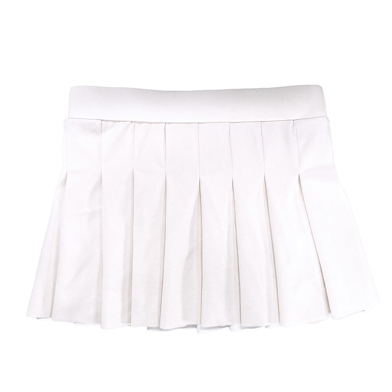 SHADE CRITTERS: PLEATED ACTIVE TENNIS SKIRT - WHITE