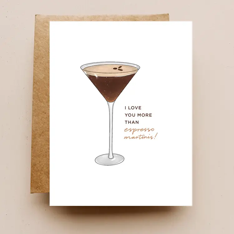 MADDON PAPER CO: ESPRESSO MARTINI CARD