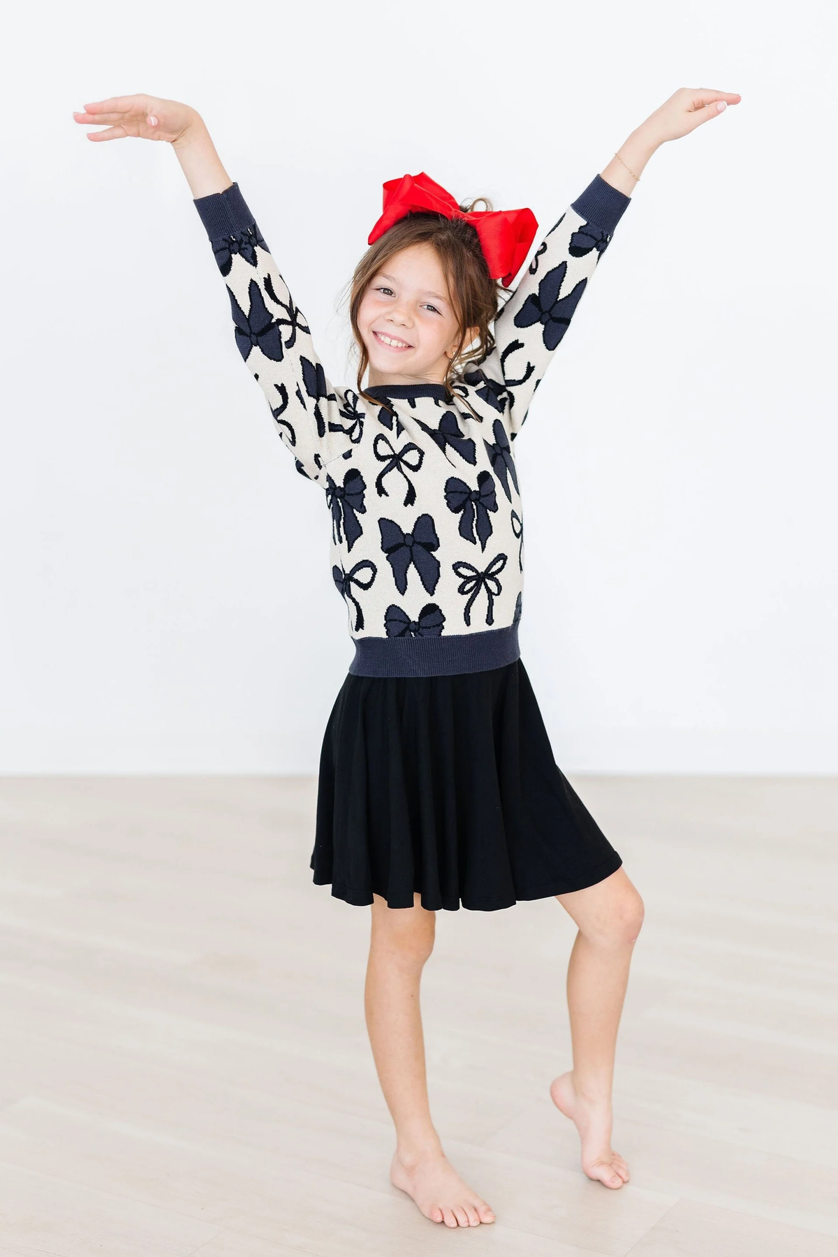 MILA & ROSE: BLACK TWIRL SKORT