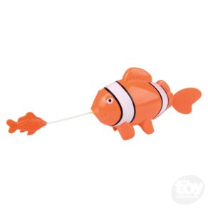 PULL-STRING CLOWNFISH BATH TOY - 7"