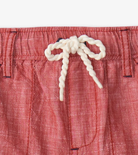 HATLEY: NAUTICAL CHAMBRAY WOVEN SHORTS - CHRYSANTHEMUM