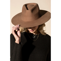 100% AUSTRALIAN WOOL TEARDROP PANAMA HAT-BLANK