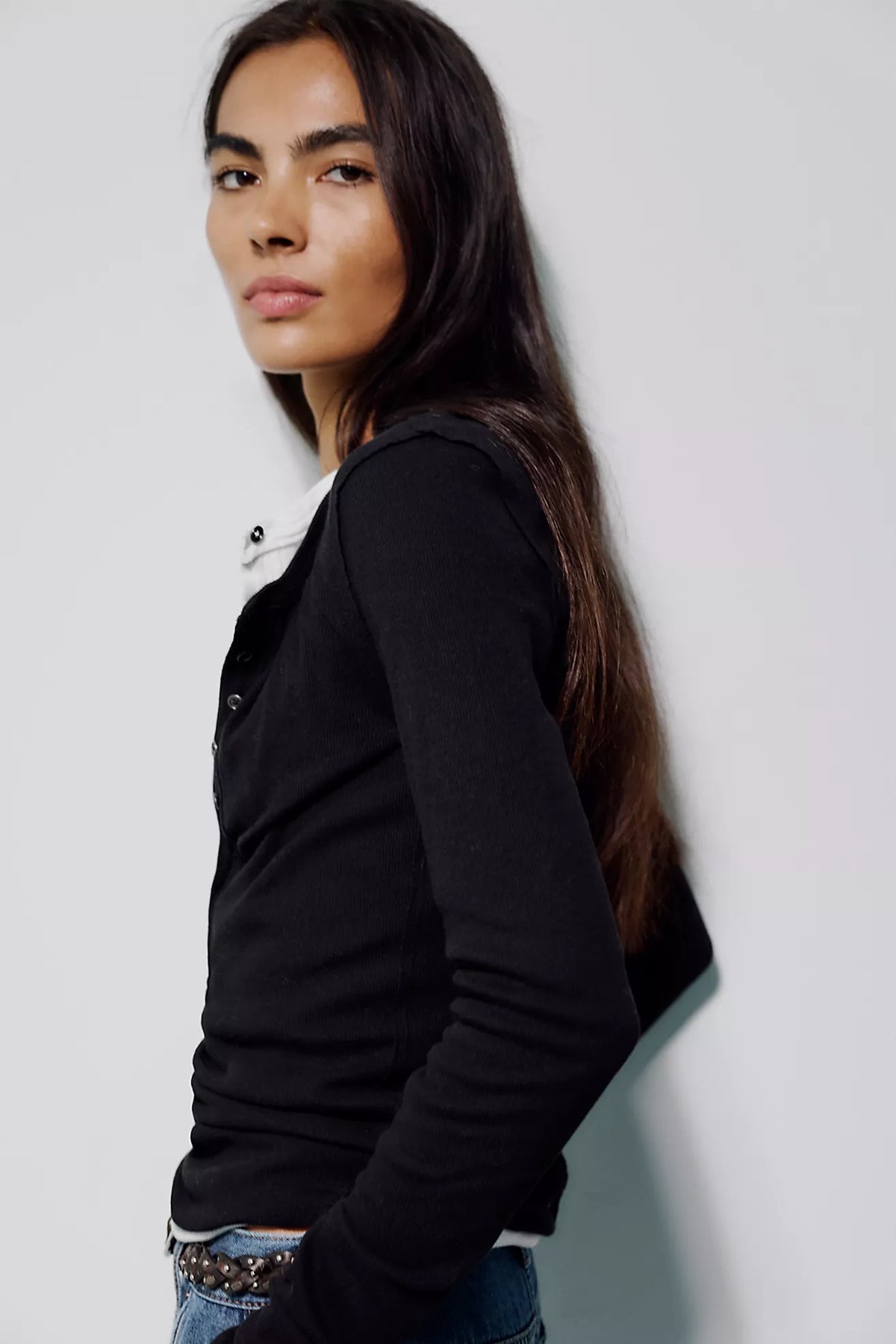 FREE PEOPLE: WE THE FREE JAMIE HENLEY - BLACK