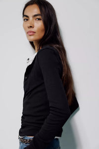 FREE PEOPLE: WE THE FREE JAMIE HENLEY - BLACK