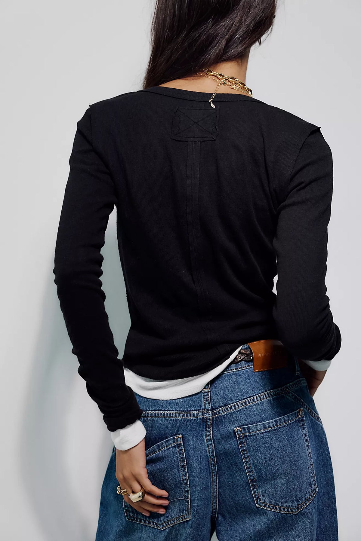 FREE PEOPLE: WE THE FREE JAMIE HENLEY - BLACK