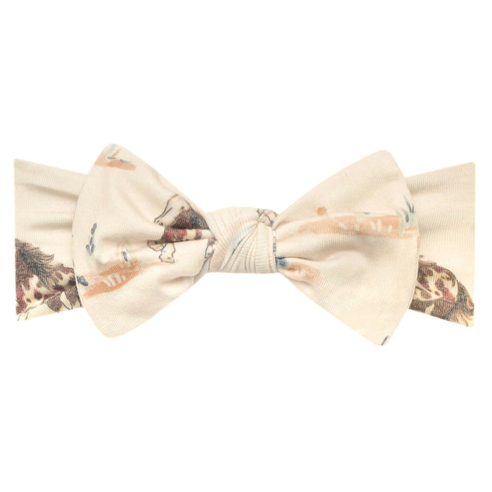 COPPER PEARL: MONTANA KNIT HEADBAND BOW