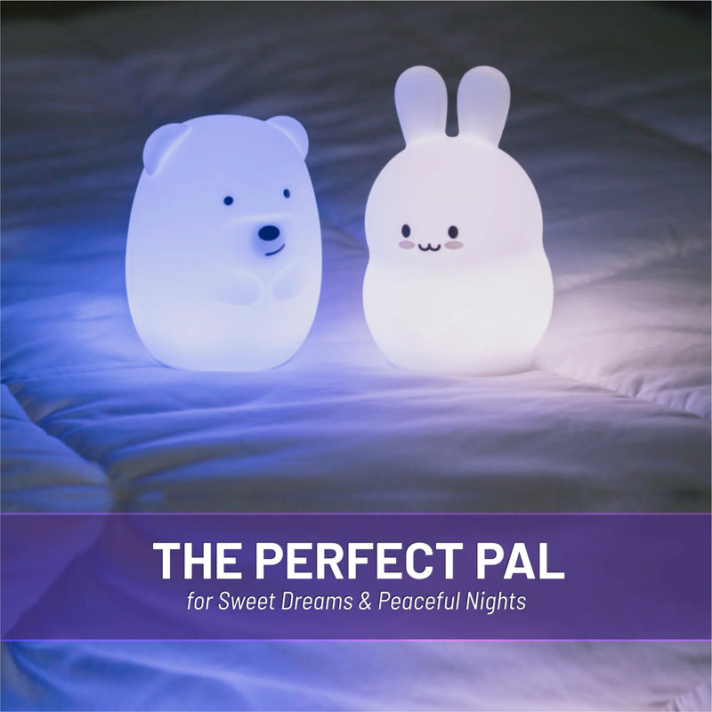 LUMIPETS®: BELLA THE BEAR - CHILDREN'S TOUCH NIGHT LIGHT JUNIOR