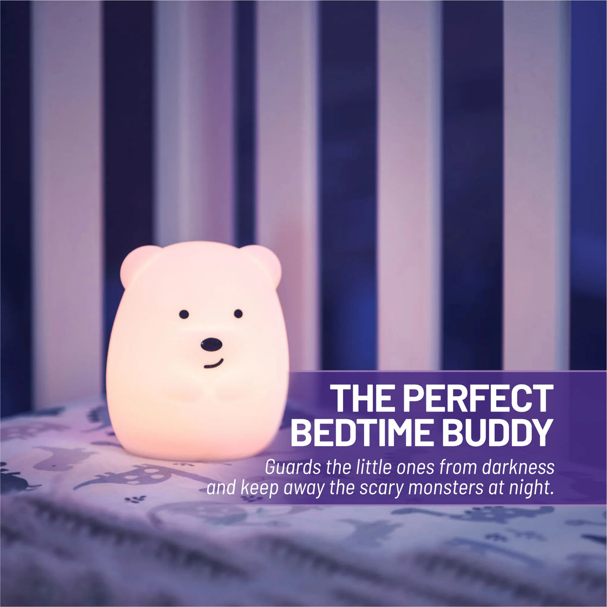 LUMIPETS®: BELLA THE BEAR - CHILDREN'S TOUCH NIGHT LIGHT JUNIOR