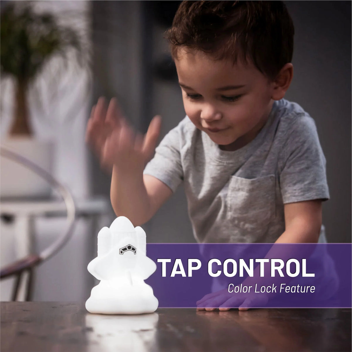 LUMIPETS®: ROWDY THE ROCKET- CHILDREN'S TOUCH NIGHT LIGHT JUNIOR