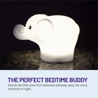 LUMIPETS®: EGGBERT THE ELEPHANT- CHILDREN'S TOUCH NIGHT LIGHT WITH REMOTE