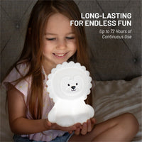 LUMIPETS®: LUTHER THE LION - CHILDREN'S TOUCH NIGHT LIGHT WITH REMOTE