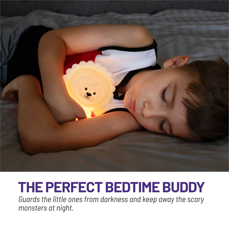 LUMIPETS®: LUTHER THE LION - CHILDREN'S TOUCH NIGHT LIGHT WITH REMOTE
