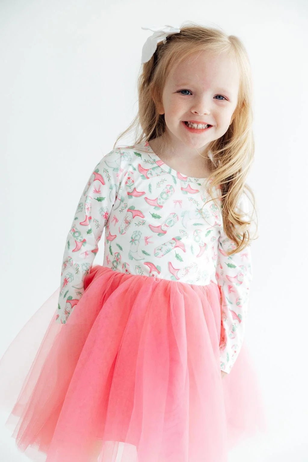 MILA & ROSE: COUNTRY CHRISTMAS L/S TUTU DRESS