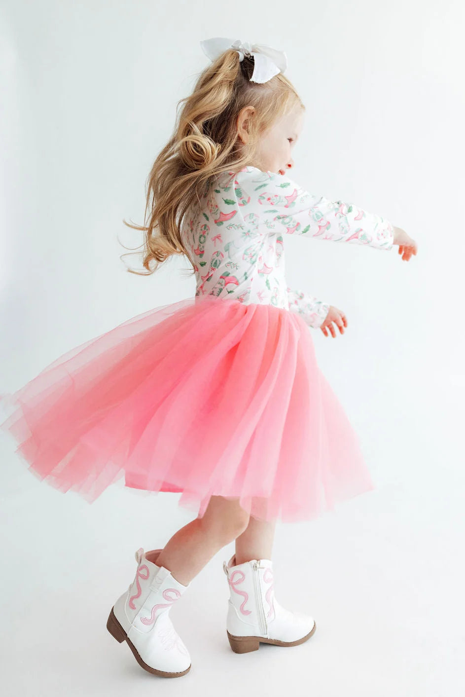 MILA & ROSE: COUNTRY CHRISTMAS L/S TUTU DRESS