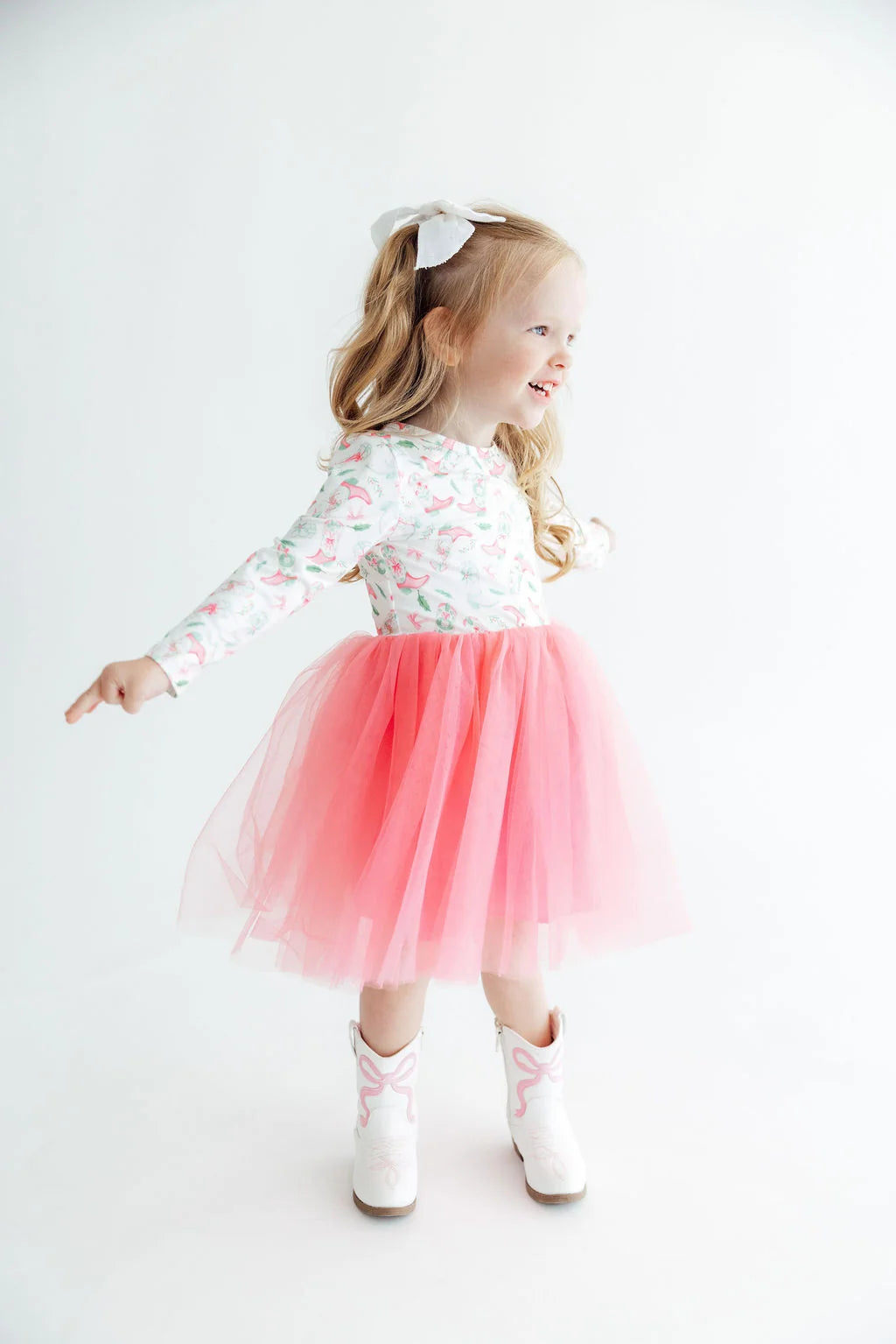 MILA & ROSE: COUNTRY CHRISTMAS L/S TUTU DRESS