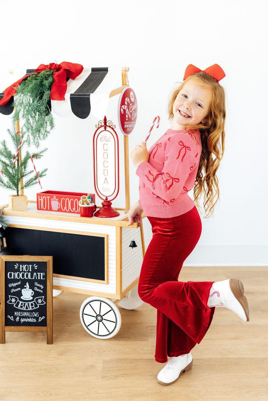 MILA & ROSE: BOW SO SWEET SWEATER