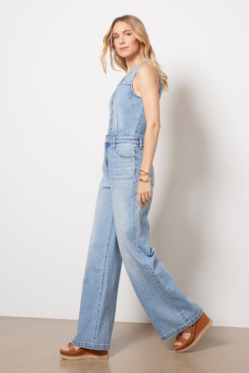 PISTOLA: ARIA FITTED VEST JUMPSUIT - ESSENCE