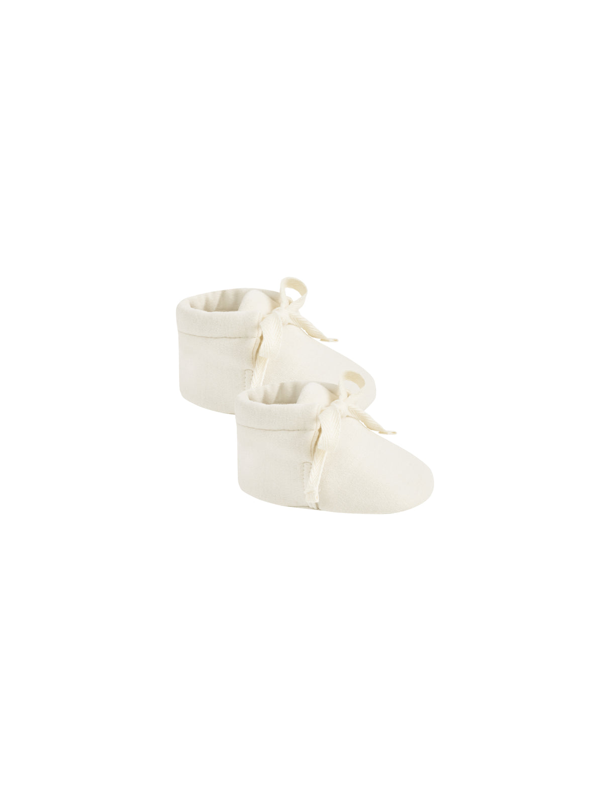 QUINCY MAE: BABY BOOTIES - IVORY