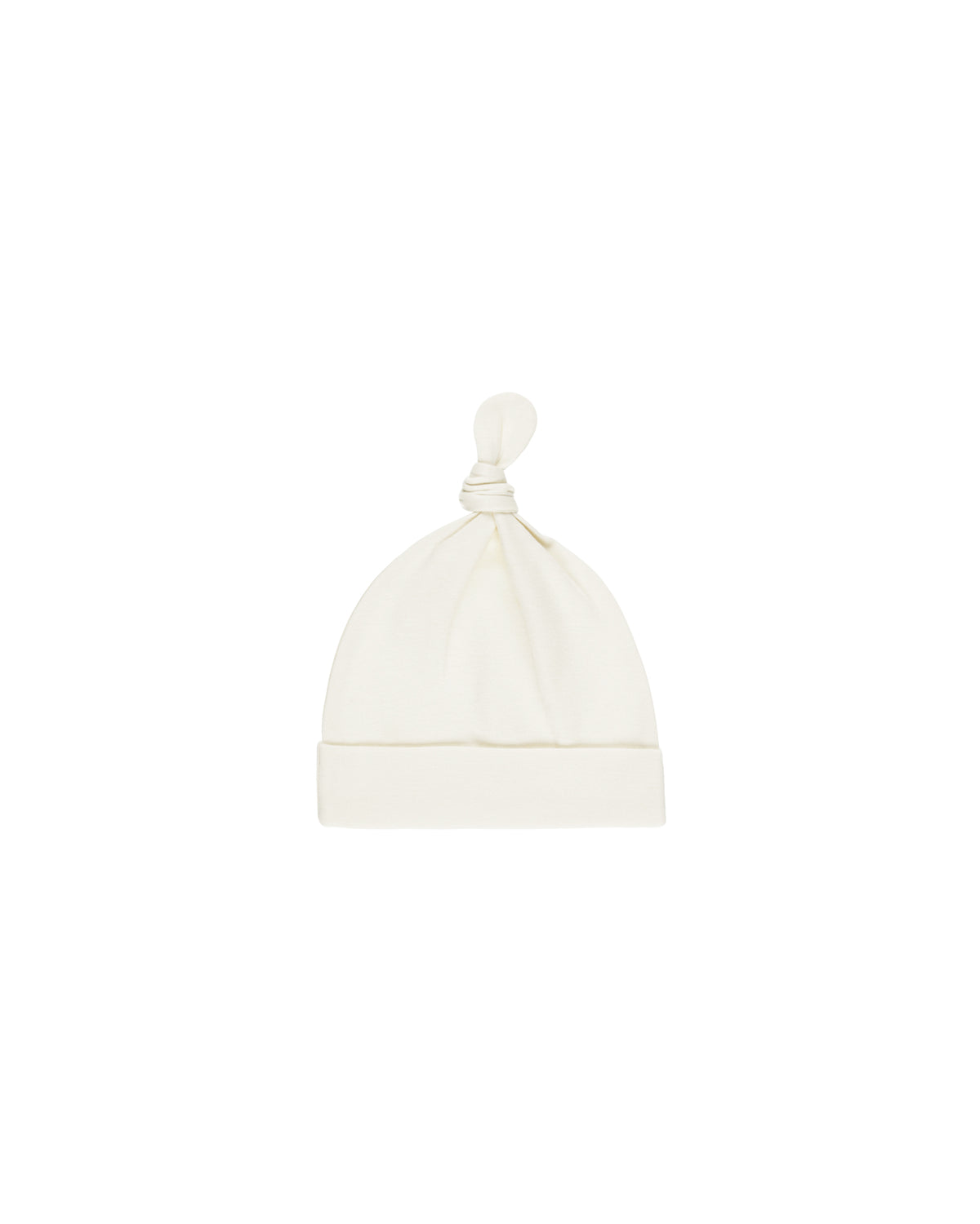 QUINCY MAE: KNOTTED BABY HAT || IVORY