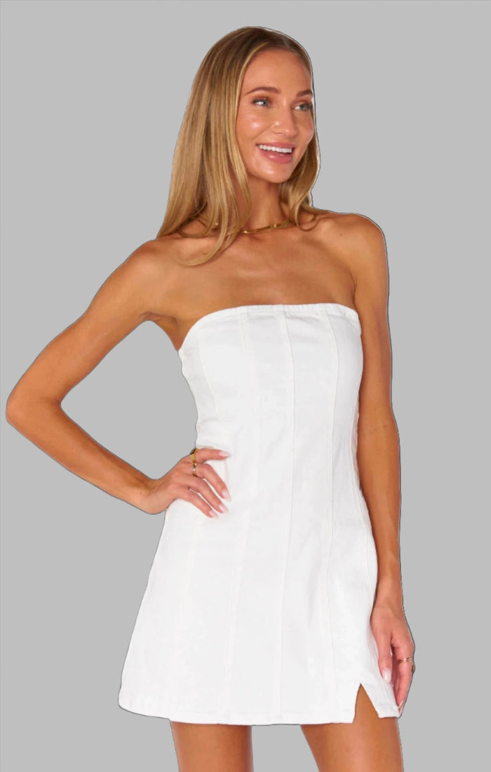 SHOW ME YOUR MUMU: CORONADO CORSET DRESS - WHITE