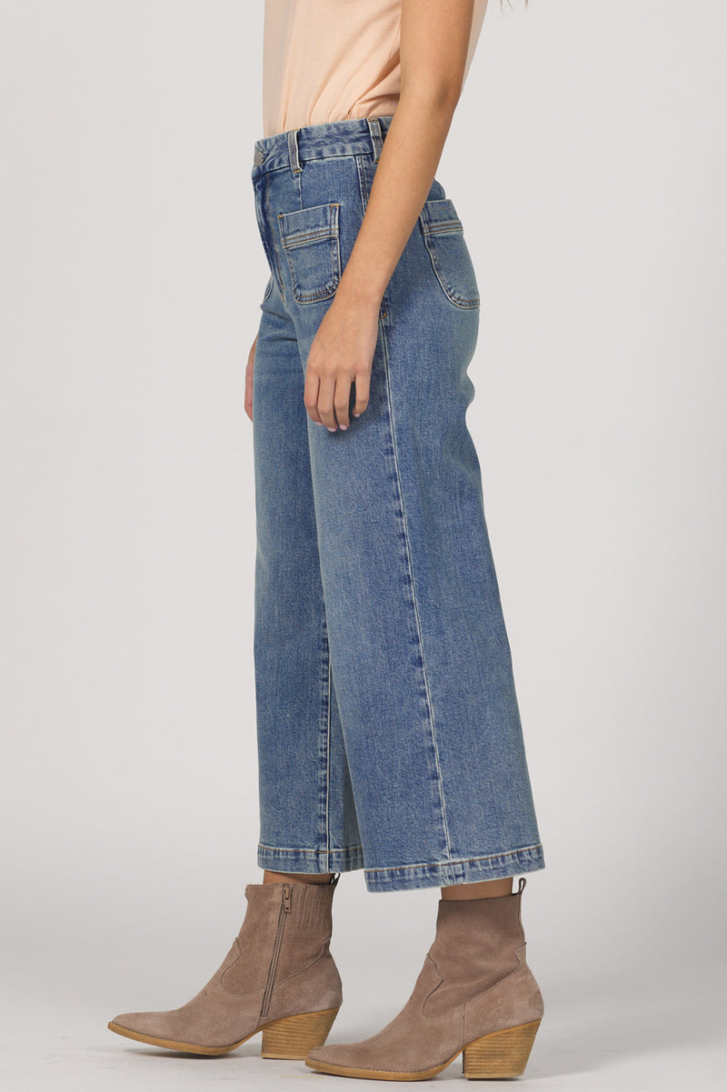 DEAR JOHN: AUDREY WIDE LEG JEAN - WAIKIKI