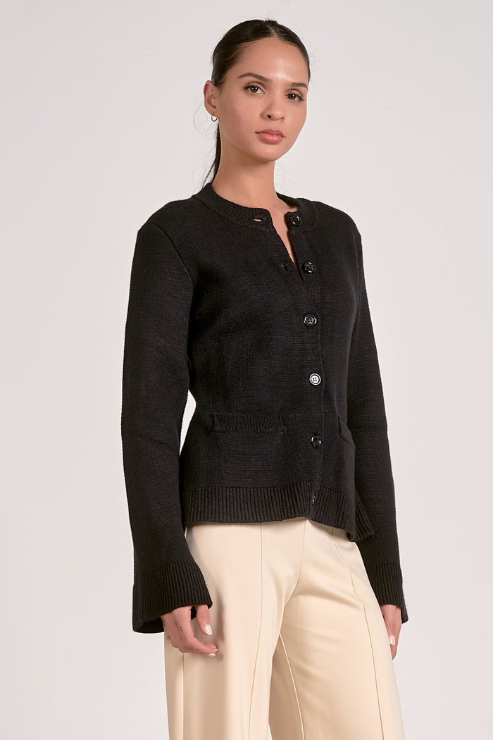 ELAN: MOLLY SWEATER - BLACK