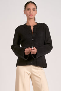 ELAN: MOLLY SWEATER - BLACK