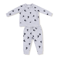 ANGEL DEAR: RAGLAN SWEATSHIRT AND JOGGER SET - HOCKEY