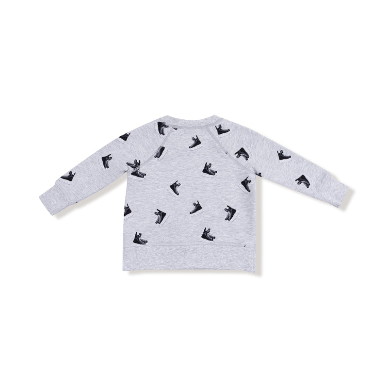ANGEL DEAR: RAGLAN SWEATSHIRT AND JOGGER SET - HOCKEY