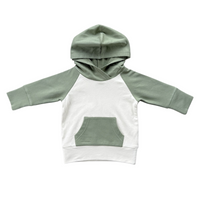 BABYSPROUTS: RAGLAN HOODIE & JOGGER SET - OLIVE