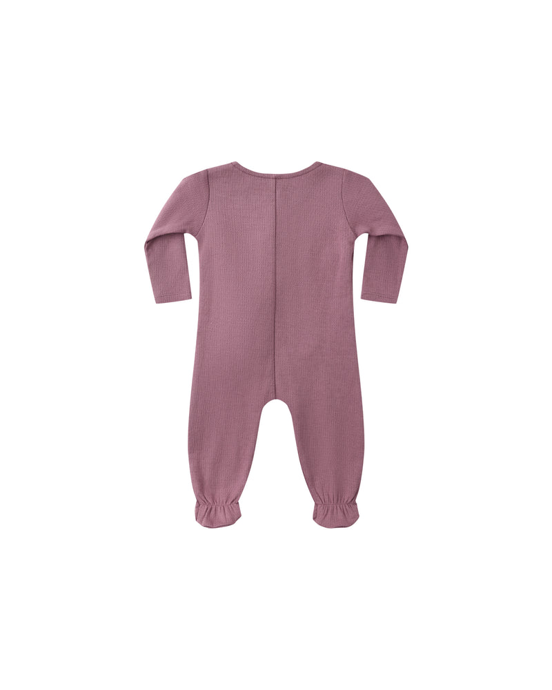 QUINCY MAE: POINTELLE WRAP FOOTIE || MULBERRY