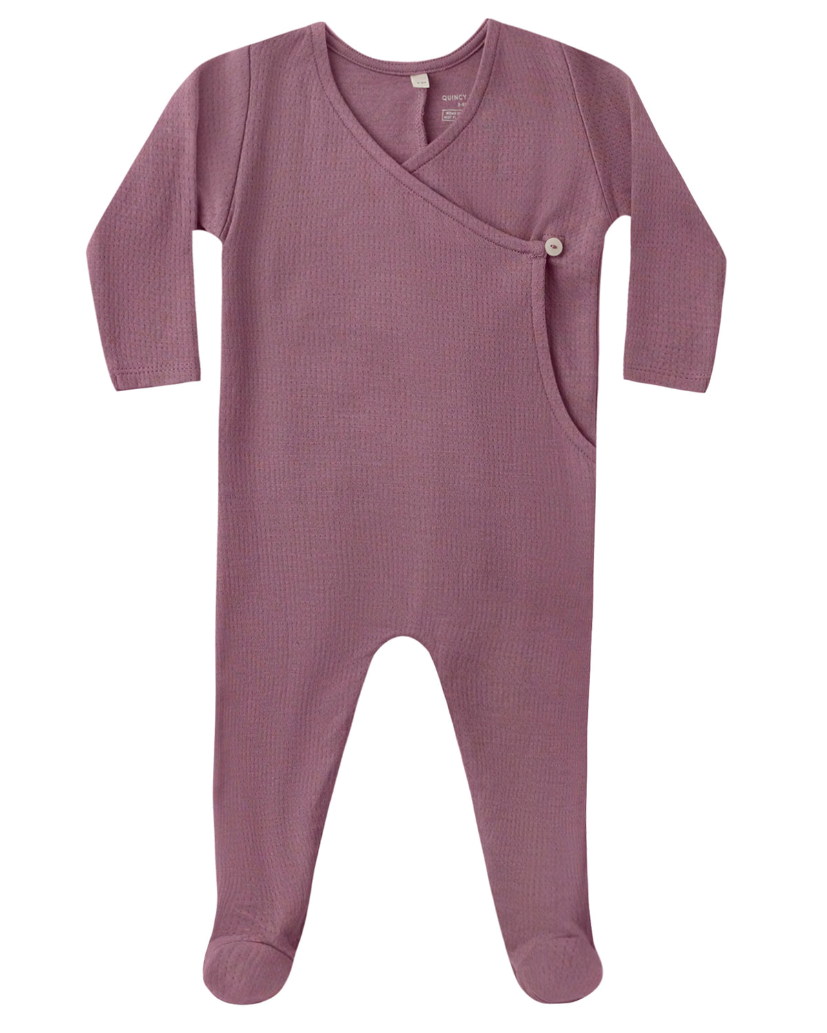 QUINCY MAE: POINTELLE WRAP FOOTIE || MULBERRY