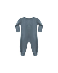 QUINCY MAE: POINTELLE WRAP FOOTIE || OCEAN