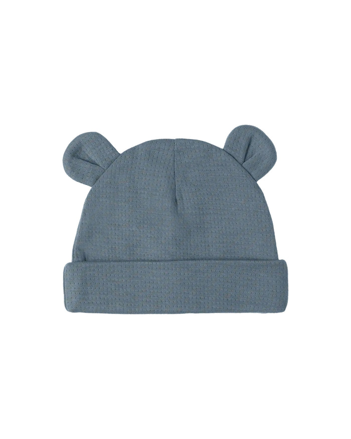 QUINCY MAE: BABY BEAR BEANIE || OCEAN