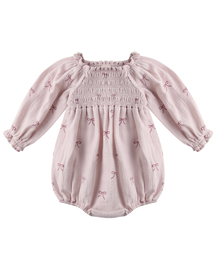 QUINCY MAE: EDEN ROMPER || BOWS