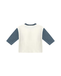 QUINCY MAE: LONG SLEEVE HENLEY TEE + DRAWSTRING PANT SET || OCEAN