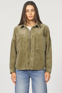 DEAR JOHN: GINA COLLARD TOP - OLIVE BRANCH