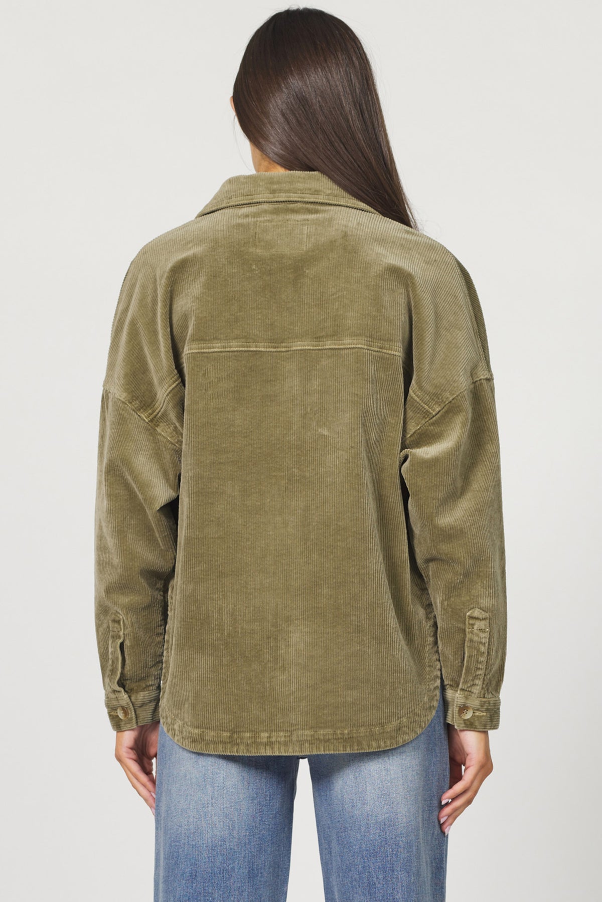 DEAR JOHN: GINA COLLARD TOP - OLIVE BRANCH