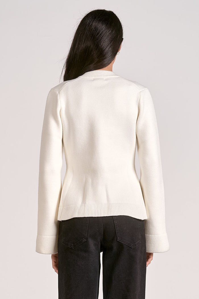 ELAN: MOLLY SWEATER - OFF WHITE