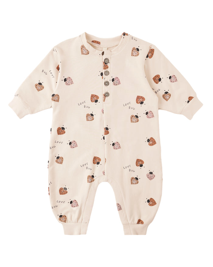 QUINCY MAE: LOVE BUG RELAXED JUMPSUIT - PETAL