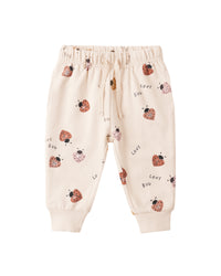 QUINCY MAE: LOVE BUG RELAXED SWEATSHIRT & SWEATPANT SET - PETAL