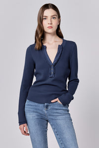 DEAR JOHN: LUNA TOP - NAVY