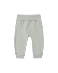 QUINCY MAE: SIDE SNAP BODYSUIT || SAGE MICRO STRIPE & BABY PANT || SAGE