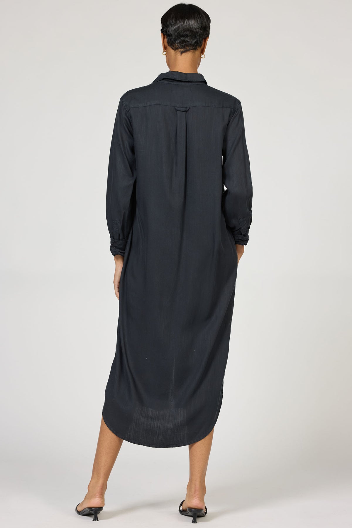 DEAR JOHN: GALINA SHIRT DRESS - BLACK